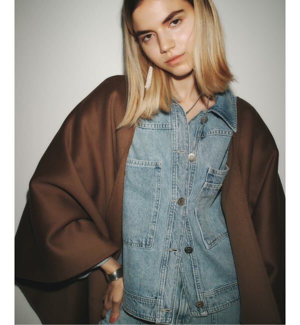 Plage「《予約》HAMILTON lazy poncho コート」|ポンチョ・ケープ|