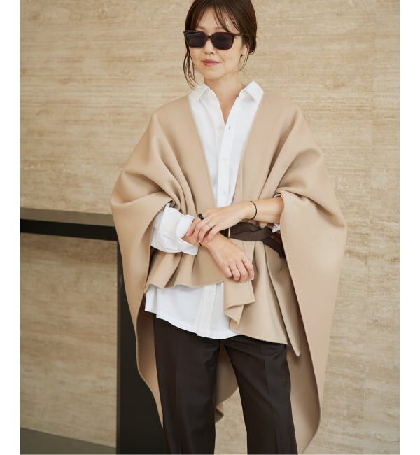 Plage「《予約》HAMILTON lazy poncho コート」|ポンチョ・ケープ|