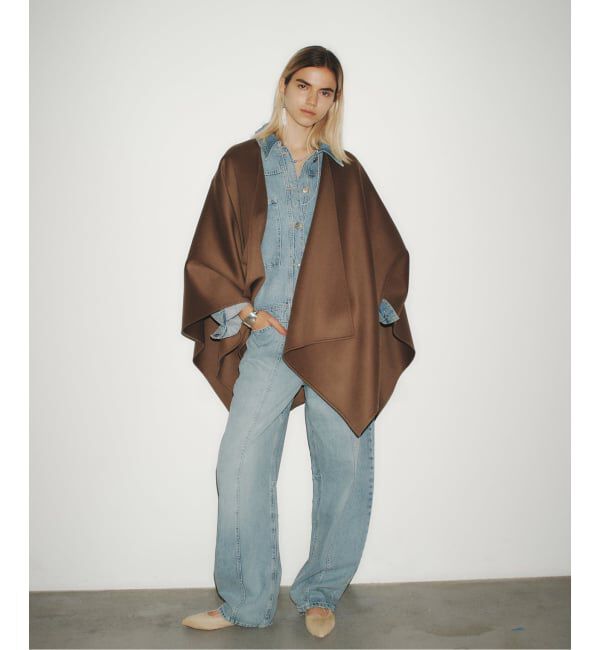 Plage「《予約》HAMILTON lazy poncho コート」|ポンチョ・ケープ|