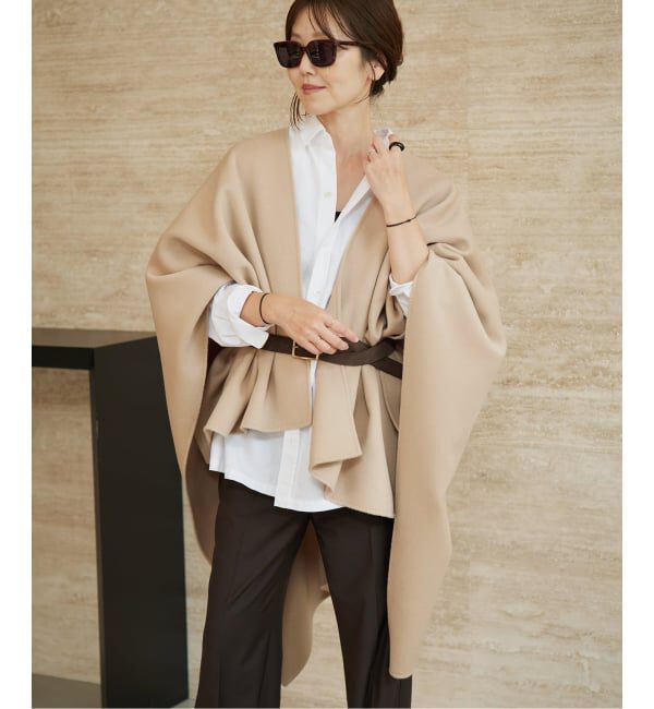 Plage「《予約》HAMILTON lazy poncho コート」|ポンチョ・ケープ|