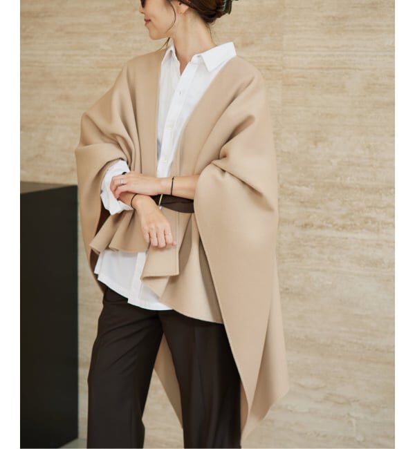 Plage「《予約》HAMILTON lazy poncho コート」|ポンチョ・ケープ|