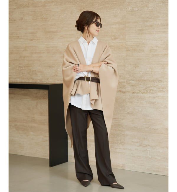 Plage「《予約》HAMILTON lazy poncho コート」|ポンチョ・ケープ|