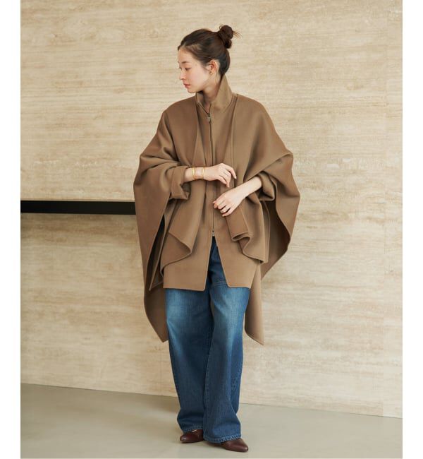 Plage「《予約》HAMILTON lazy poncho コート」|ポンチョ・ケープ|
