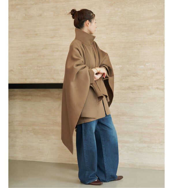 Plage「《予約》HAMILTON lazy poncho コート」|ポンチョ・ケープ|
