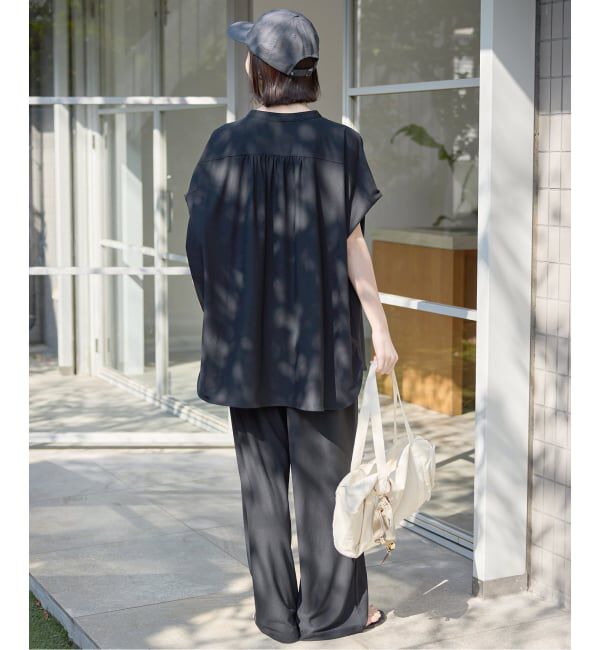 SLOBE IENA「《2枚セット/追加》カットジョーゼットセットアップ」|Tシャツ・カットソー|