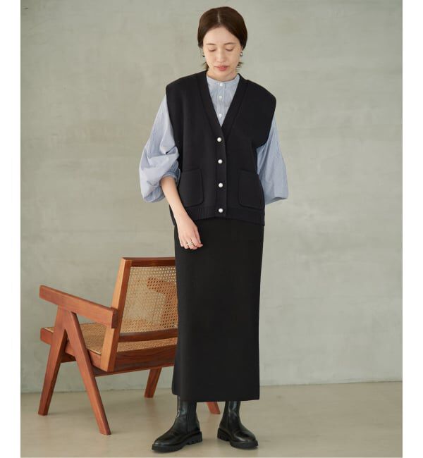 SLOBE IENA「《WEB限定カラーあり/シリーズあり/予約》ウォッシャブルスムースニットスカート」|スカート|