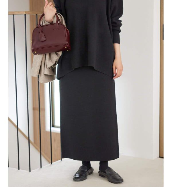 SLOBE IENA「《WEB限定カラーあり/シリーズあり/予約》ウォッシャブルスムースニットスカート」|スカート|