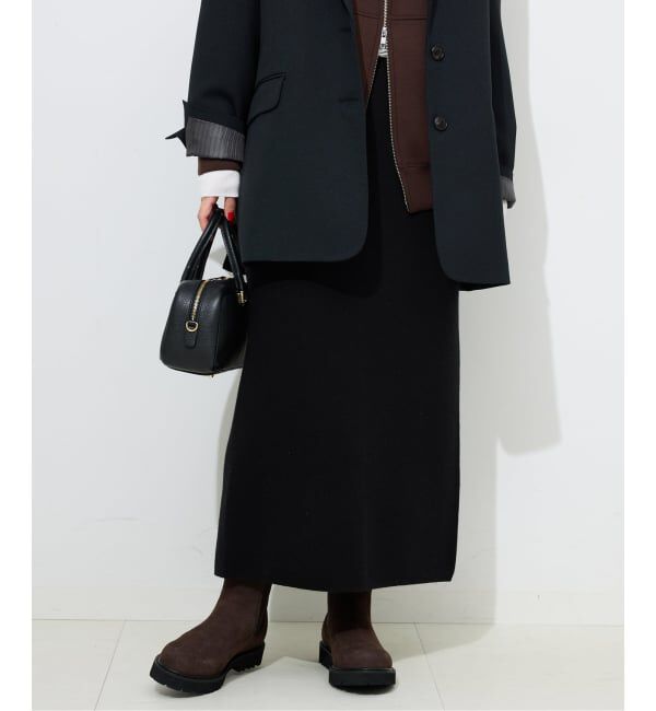 SLOBE IENA「《WEB限定カラーあり/シリーズあり/予約》ウォッシャブルスムースニットスカート」|スカート|