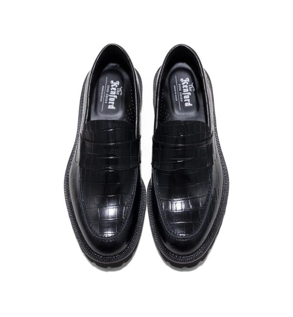 PULP「The Kenford Fineshoes NEW CLASSIC COIN LOAFERS/BLACK CROCODILE」|ローファー|