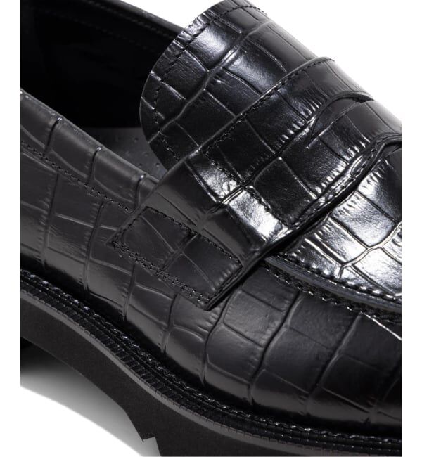 PULP「The Kenford Fineshoes NEW CLASSIC COIN LOAFERS/BLACK CROCODILE」|ローファー|