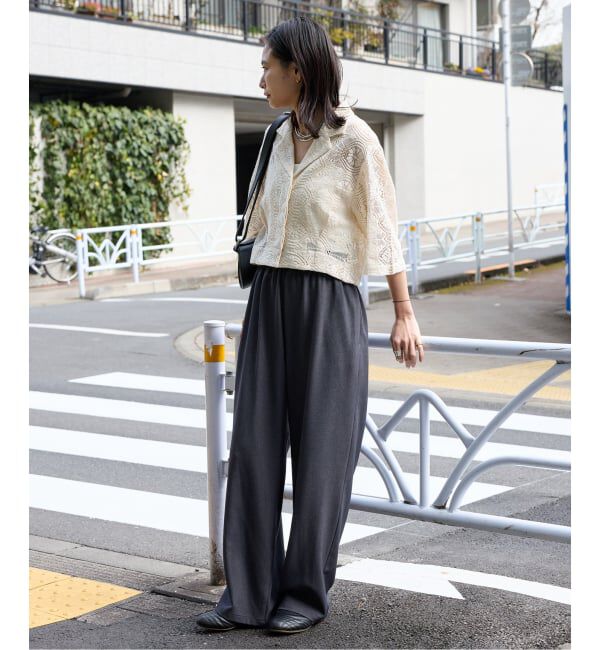 JOURNAL STANDARD「《追加2》ウールライクストレッチワイドパンツ」|その他|