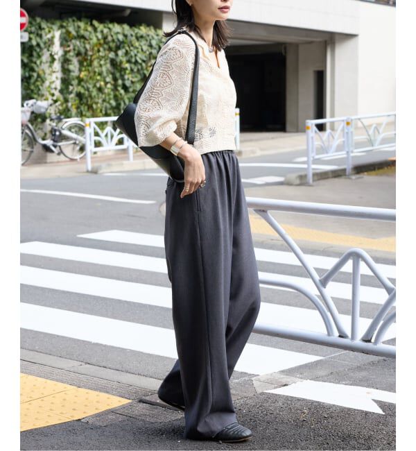 JOURNAL STANDARD「《追加2》ウールライクストレッチワイドパンツ」|その他|