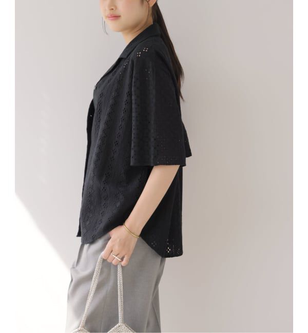 JOURNAL STANDARD relume「《一部WEB限定追加》コットンカットワーク刺繍開襟シャツ」|シャツ・ブラウス|