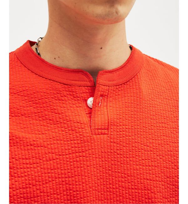 JOURNAL STANDARD「カット サッカー ヘンリーネック Tシャツ」|Tシャツ・カットソー|