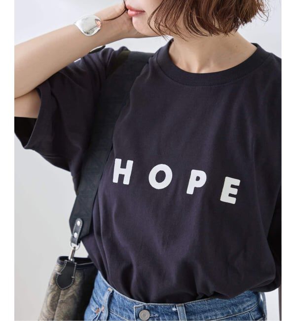journal standard L'essage「《追加》POETMEETS DUBWISE HOPE Tシャツ」|Tシャツ・カットソー|ネイビー