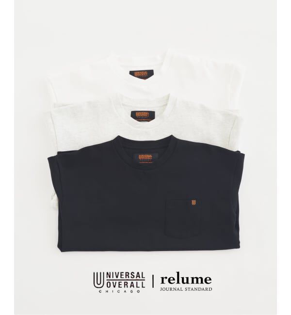 JOURNAL STANDARD relume「《追加》UNIVERSAL OVERALL 別注 ブラックラベル ポンチTシャツ」|Tシャツ・カットソー|