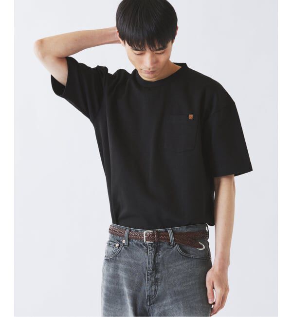 JOURNAL STANDARD relume「《追加》UNIVERSAL OVERALL 別注 ブラックラベル ポンチTシャツ」|Tシャツ・カットソー|