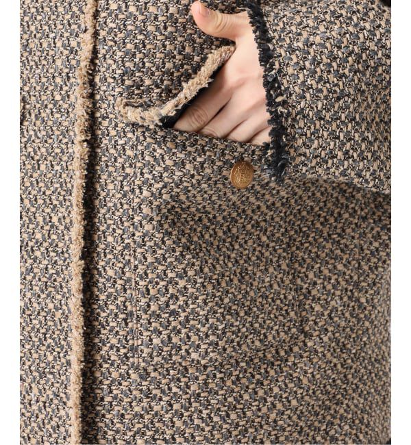 journal standard L'essage「《予約》GIOLICA ツイード D/Sジャケット」|ノーカラージャケット|