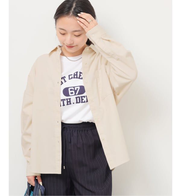 JOURNAL STANDARD relume「《追加予約》コットンコーデュロイオーバーサイズシャツ」|シャツ・ブラウス|