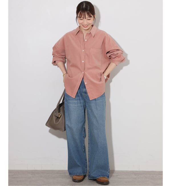 JOURNAL STANDARD relume「《追加予約》コットンコーデュロイオーバーサイズシャツ」|シャツ・ブラウス|