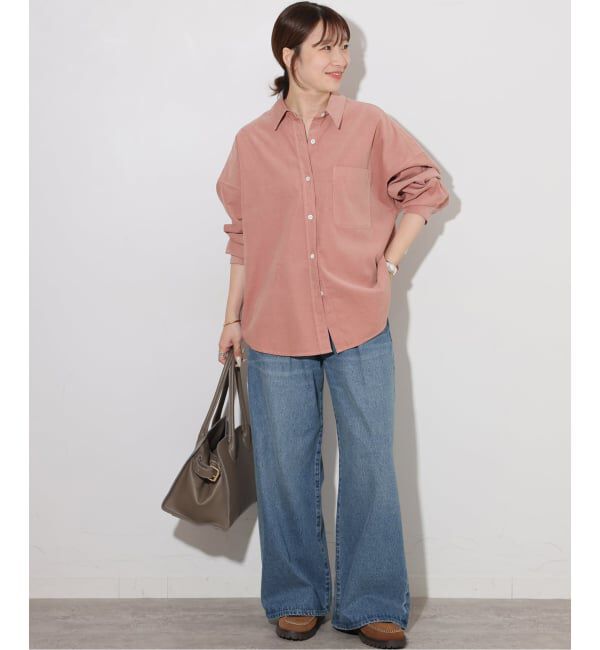JOURNAL STANDARD relume「《追加予約》コットンコーデュロイオーバーサイズシャツ」|シャツ・ブラウス|