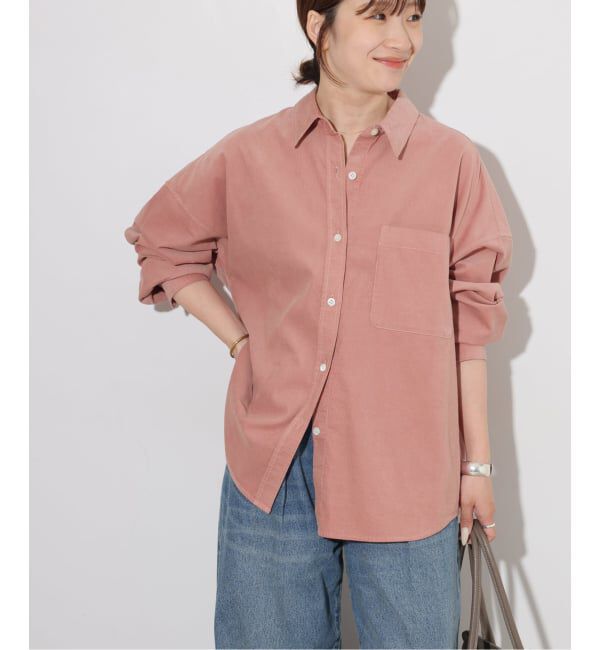 JOURNAL STANDARD relume「《追加予約》コットンコーデュロイオーバーサイズシャツ」|シャツ・ブラウス|