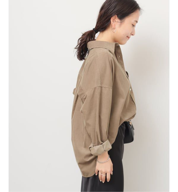 JOURNAL STANDARD relume「《追加予約》コットンコーデュロイオーバーサイズシャツ」|シャツ・ブラウス|