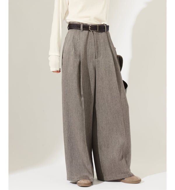 JOURNAL STANDARD「《予約》SATIN TWEED ワイドパンツ」|その他|