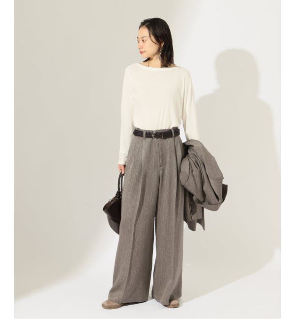 JOURNAL STANDARD「《予約》SATIN TWEED ワイドパンツ」|その他|