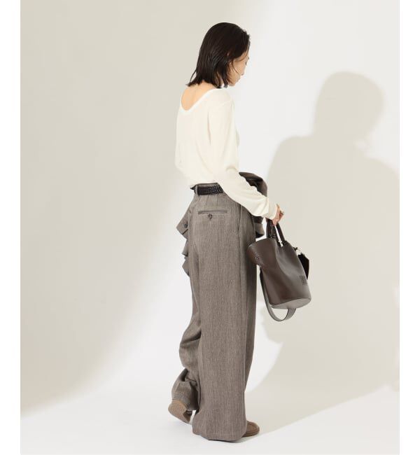 JOURNAL STANDARD「《予約》SATIN TWEED ワイドパンツ」|その他|