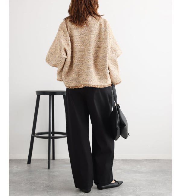 journal standard L'essage「《予約》【一部店舗＆WEB限定】GIOLICAツイードドルマンジャケット」|ノーカラージャケット|