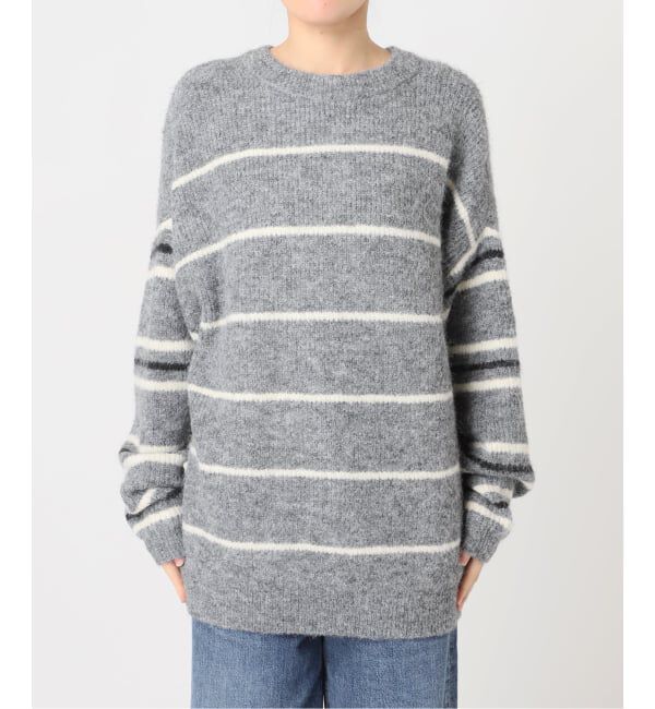 journal standard L'essage「《一部WEB限定カラー/予約》2WAYウールシャギーMIXボーダープルオーバー」|ニット・セーター|