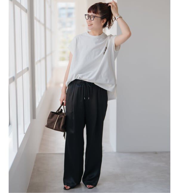 Spick and Span「《WEB限定 / 追加》ワッシャーサテンイージーパンツ」|その他|