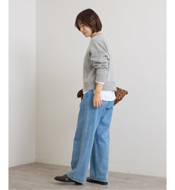 U by SPICK&SPAN「《予約》アンゴラミックスジップニットカーデ」|カーディガン|