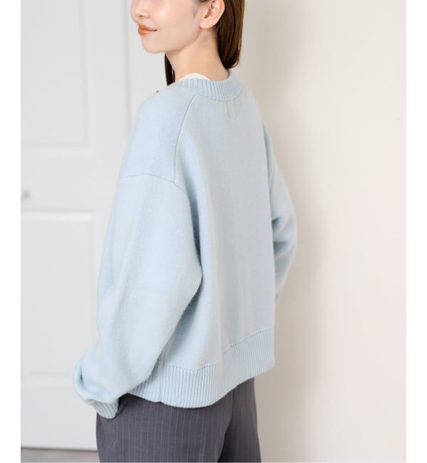 U by SPICK&SPAN「《予約》アンゴラミックスジップニットカーデ」|カーディガン|