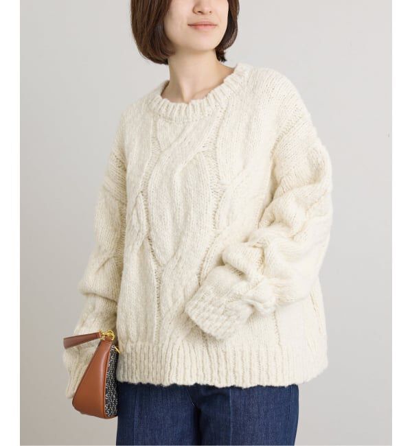 U by SPICK&SPAN「《予約》ケーブルニット」|ニット・セーター|