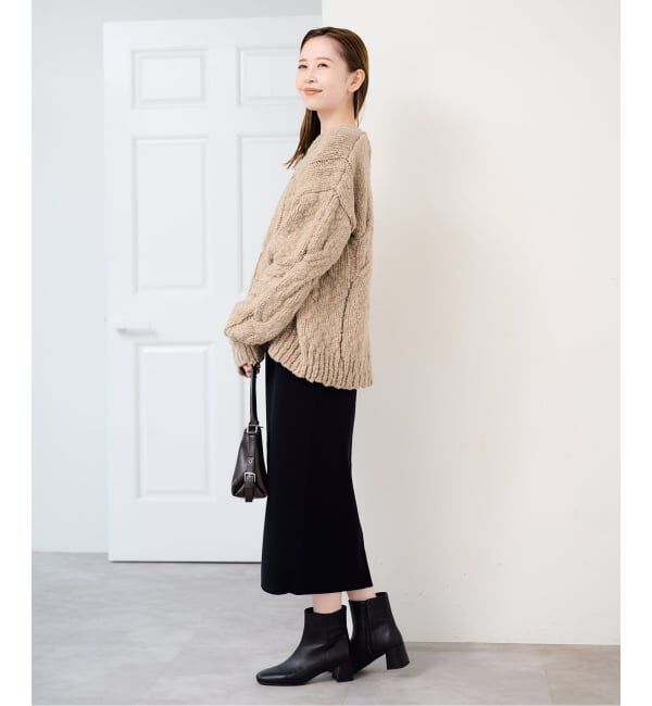 U by SPICK&SPAN「《予約》ケーブルニット」|ニット・セーター|