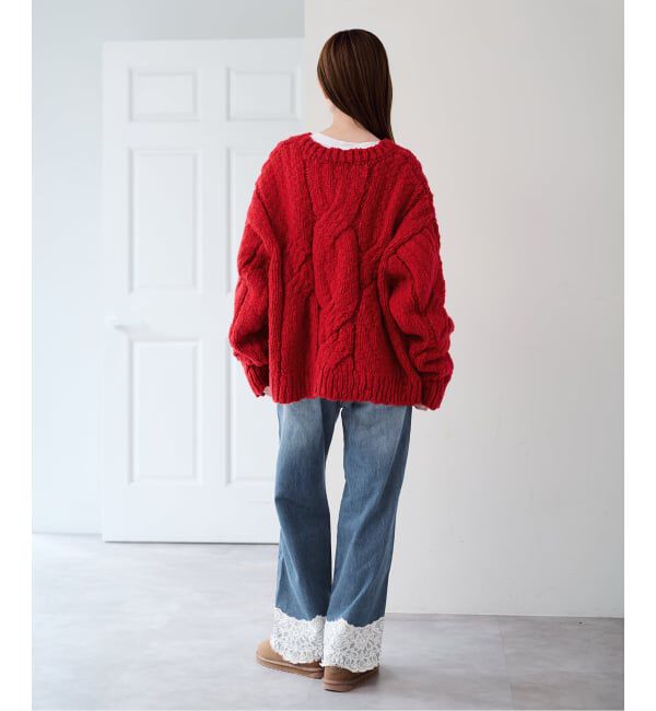 U by SPICK&SPAN「《予約》ケーブルニット」|ニット・セーター|