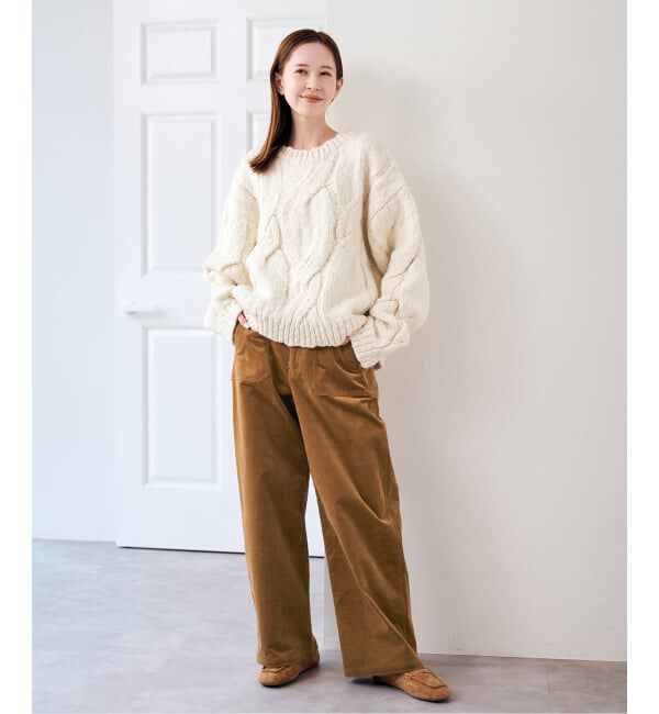 U by SPICK&SPAN「《予約》ケーブルニット」|ニット・セーター|