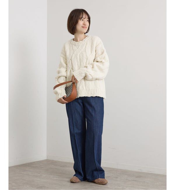 U by SPICK&SPAN「《予約》ケーブルニット」|ニット・セーター|
