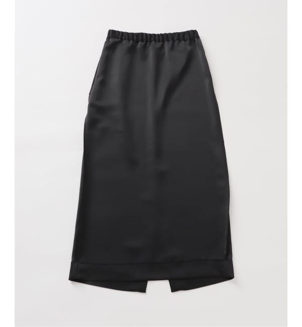 Spick and Span「《予約》裏微起毛サテンイージーIラインスカート」|スカート|