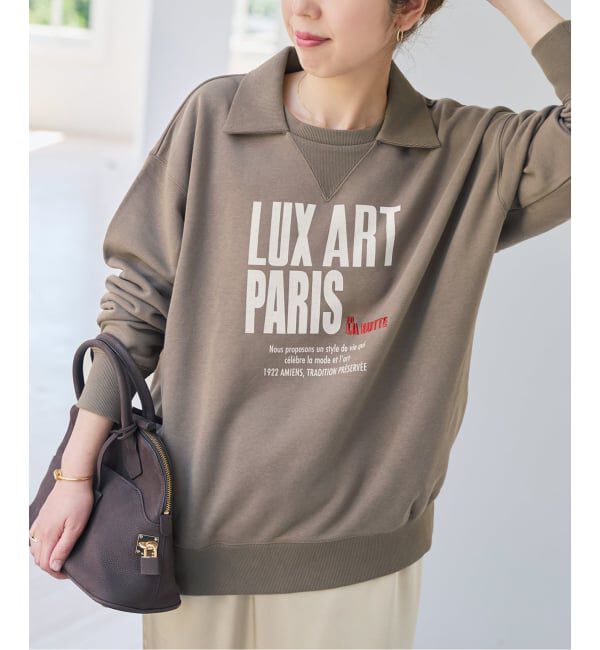 Spick and Span「《別注 / 予約》La Hutte / ラ・ユット 襟付きスウェット*」|スウェット・ジャージ|