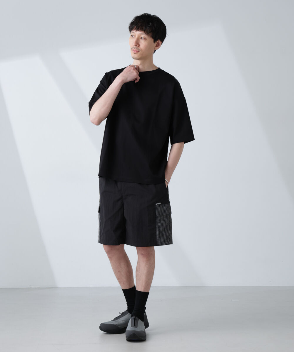 NANO universe「「NJ/CLUB」モクロディ ボートネック ビッグＴシャツ」|Tシャツ・カットソー|