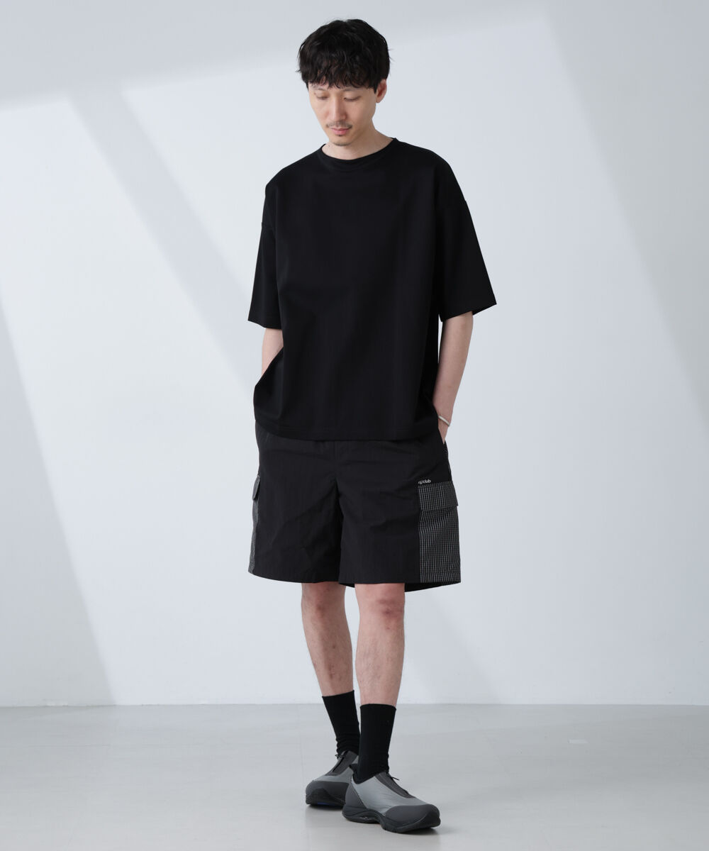 NANO universe「「NJ/CLUB」モクロディ ボートネック ビッグＴシャツ」|Tシャツ・カットソー|