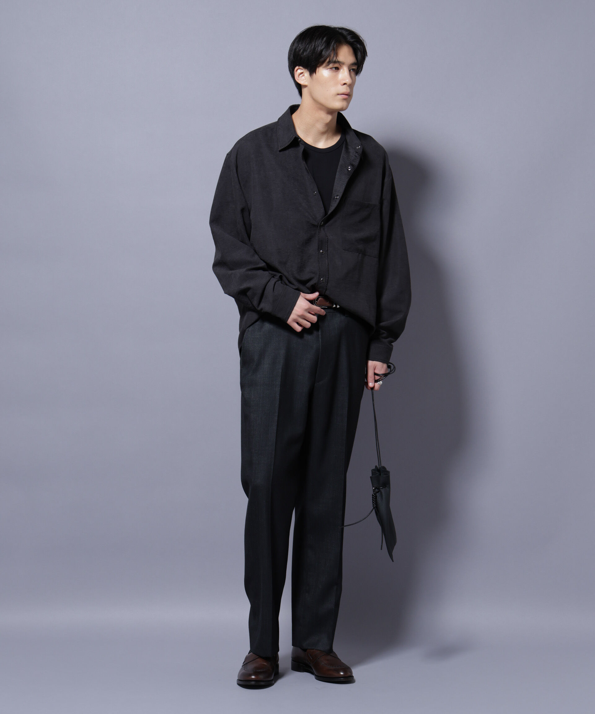 NANO universe「「N TROUSERS PREMIUM」ウールデニムストレートパンツ/STRETCH(セットアップ可)」|スーツ|