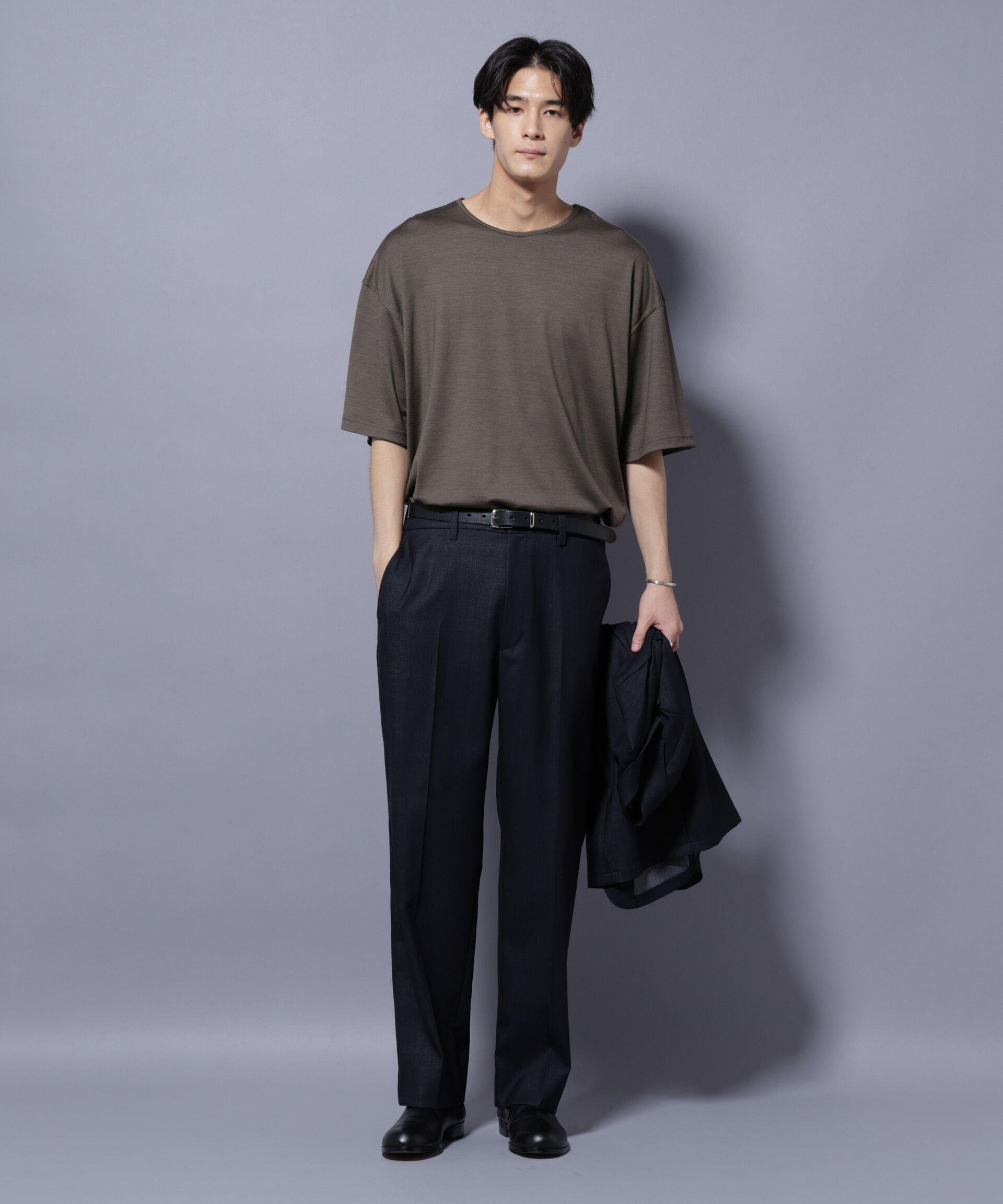 NANO universe「「N TROUSERS PREMIUM」ウールデニムストレートパンツ/STRETCH(セットアップ可)」|スーツ|