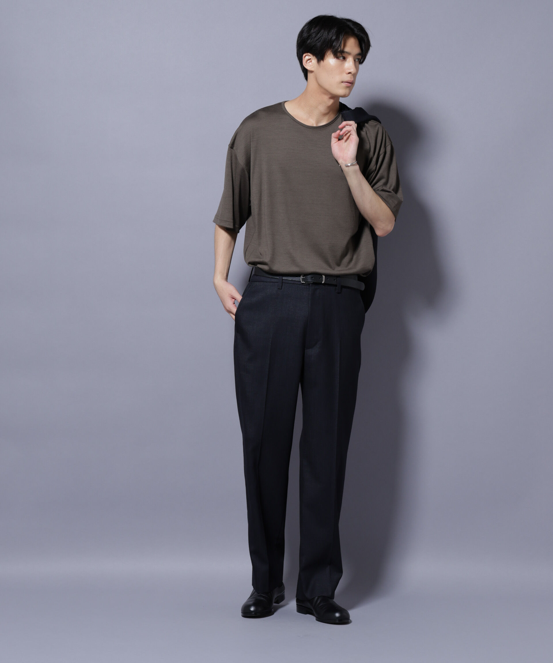 NANO universe「「N TROUSERS PREMIUM」ウールデニムストレートパンツ/STRETCH(セットアップ可)」|スーツ|
