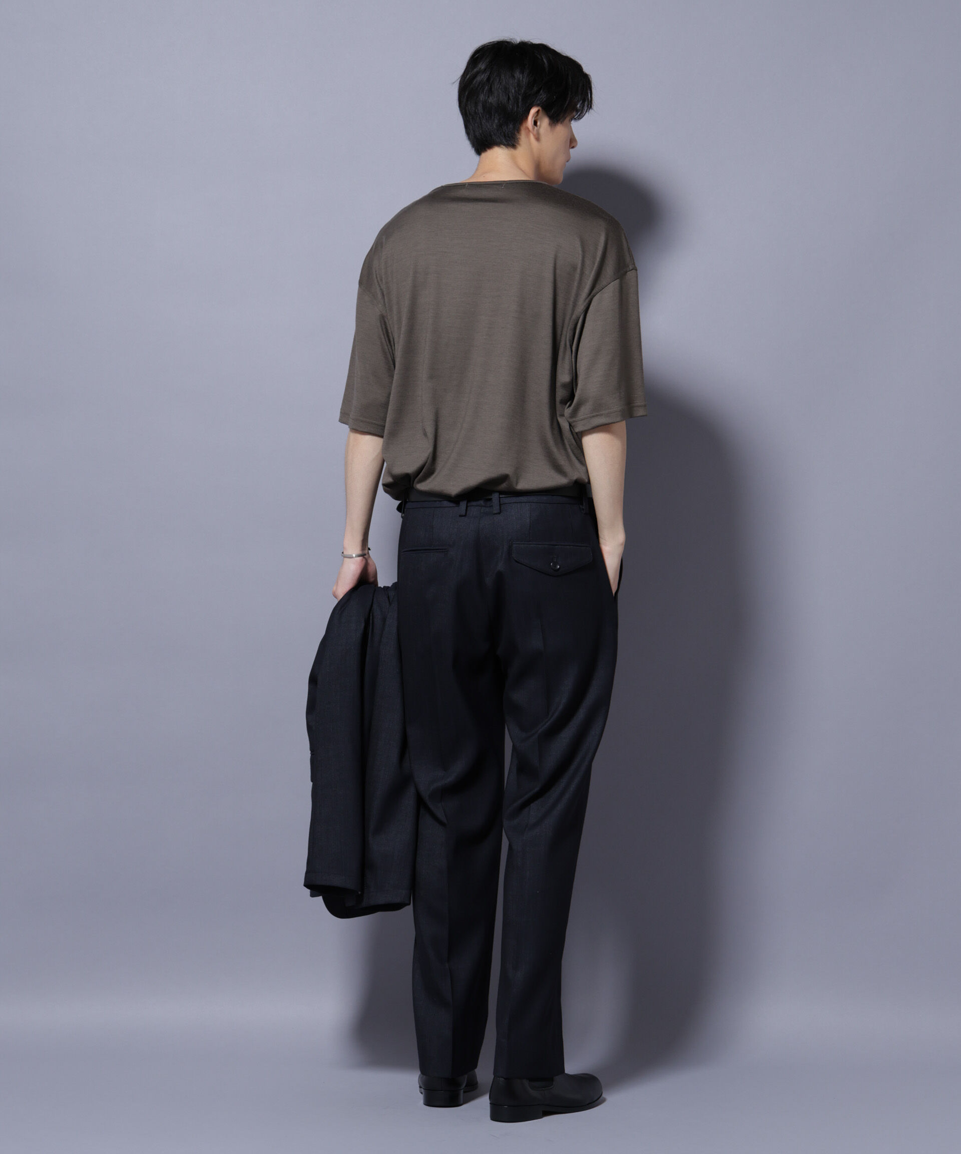 NANO universe「「N TROUSERS PREMIUM」ウールデニムストレートパンツ/STRETCH(セットアップ可)」|スーツ|