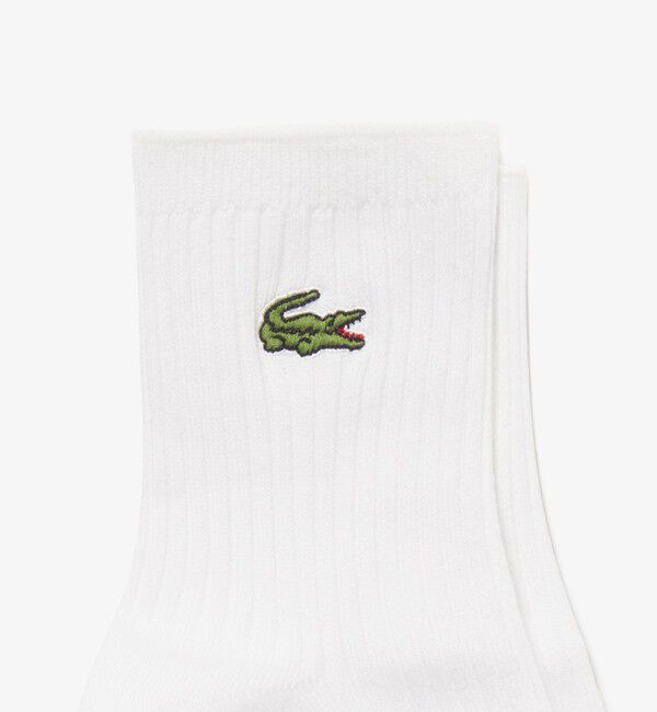 LACOSTE「クロックエンブレムプレーンショートソックス 22cm-24cm」|ソックス|