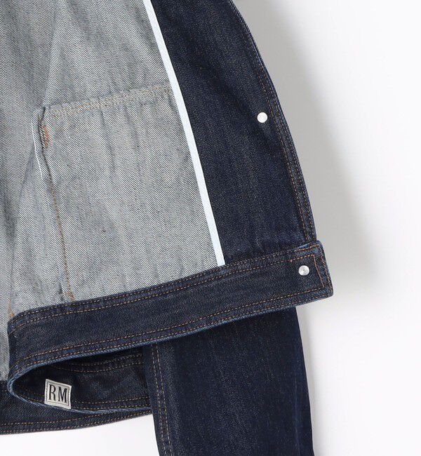 Rie Miller「【RM denim】コーデュロイ襟2WAYフレアショート丈Gジャン」|デニムジャケット|